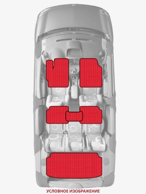 ЭВА коврики «Queen Lux» комплект для Ford Transit (2G)