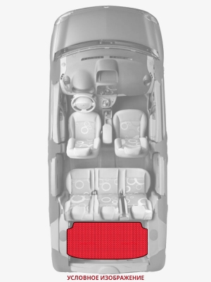 ЭВА коврики «Queen Lux» багажник для Honda Jazz (1G)